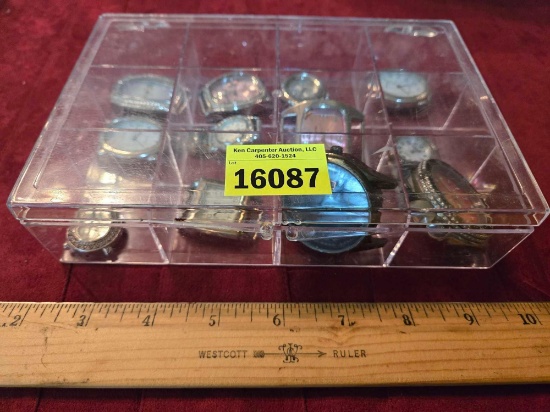 Jewelry Organizer with Assorted Watches.