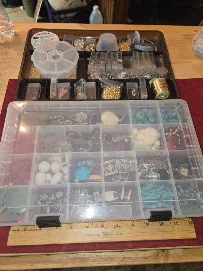2 -Organizers of Jewelry and Jewelry Making Items. Both one Money.