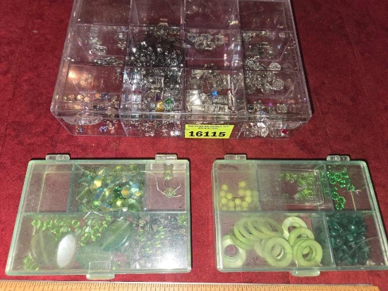 3- -Organizers of Jewelry and Jewelry Making Items. All one Money.