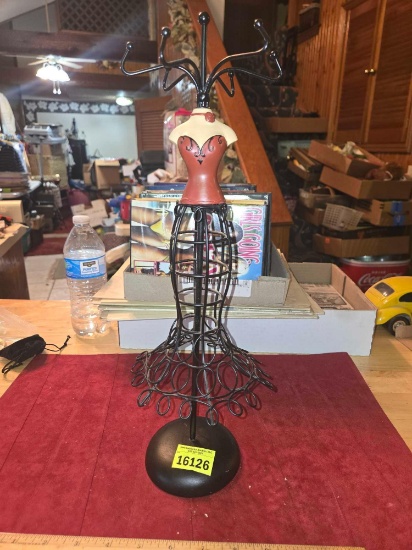 Decorative Mannequin Style Jewelry Rack.