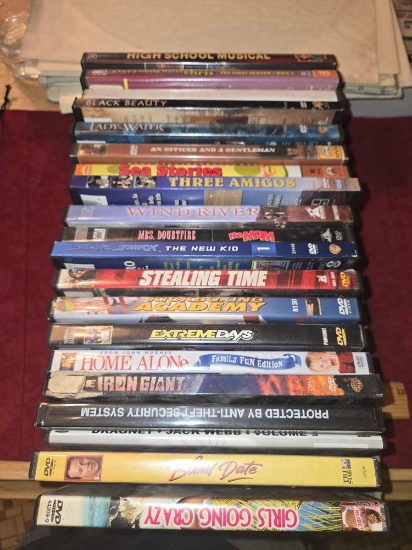 Box of 20 Assorted DVDs. All one money. Entertainment.