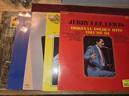 5- Jerry Lee Lewis. Vintage Vynl Records. Entertainment. Collectible. All one Money.