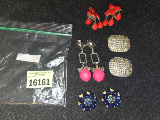 4 Fashion Earring Sets. All one Money. Jewelry.