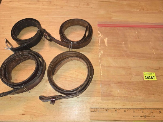 4 Assorted Leather Belts. All one Money. Apparel