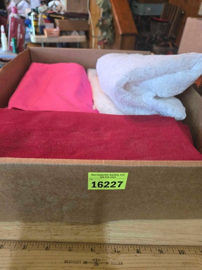 Box of Assorted Linens and Lace.