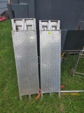 Daws Manufacturing. Aluminum Diamond Plate Set of HD Ramps. Made in USA.