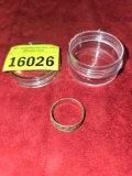 Vintage Silver Band. Stamped 925. In Ring Jar. Jewelry.