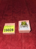 Heavy, Ornate, Ring with Stones. Stamped 10K GE. 18 Grams Total Weight. In Gift Box. Jewelry.