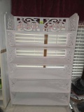 Ornate Organizer Shelf. Approximately 37 X 24 X 9 Inches. 6 Shelves. Furniture.