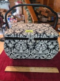 Sewing Box with Tray. Full of Assorted Watches and Accessories.