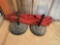 umbrella and 2 umbrella stands