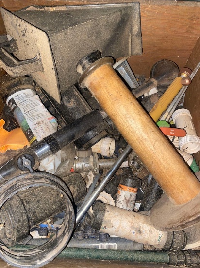 Box of miscellaneous shop items