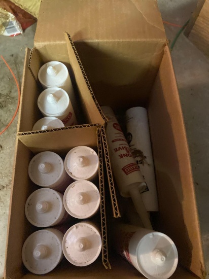 Silicone tile Adhesive.