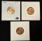 Lot of 3 High Grade Copper Pennies - 1962, 1978D and 1978D - Red