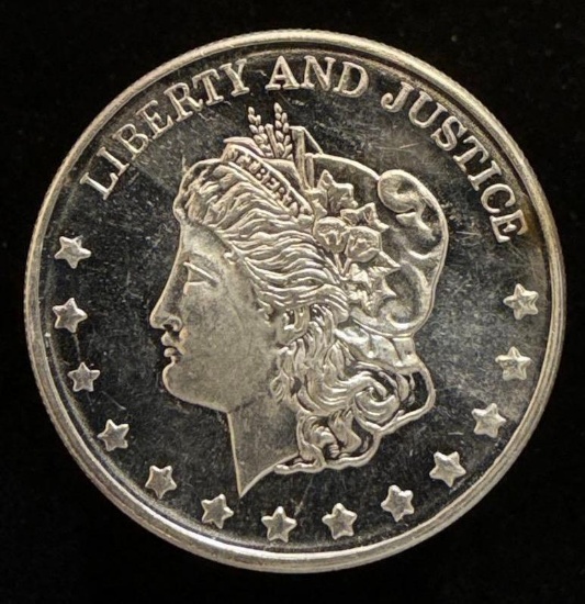 1982 Morgan "Liberty and Justice" 1 oz. Silver Round .999 Fine NORTHSTAR MINT