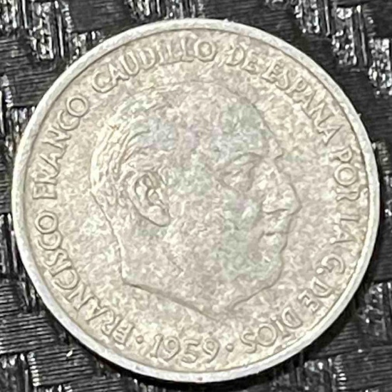 Spain, 10 Centimos, 1959, Francisco Franco