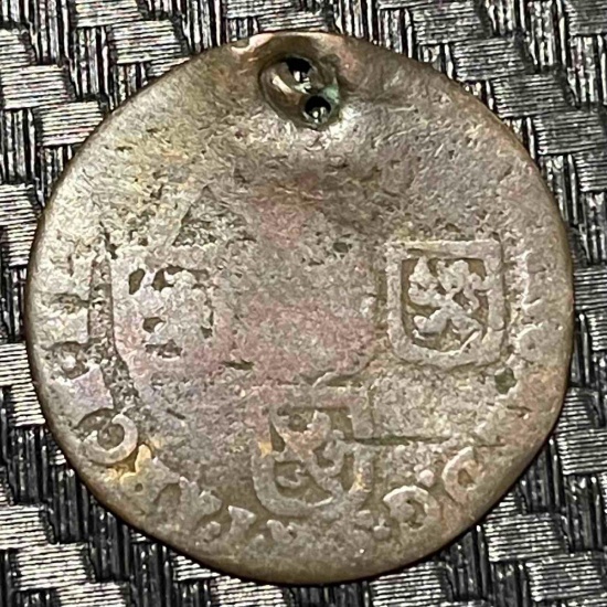 Belgian States, County of Namur, 1 Liard, 1712, Maximilian Emanuel of Bavaria