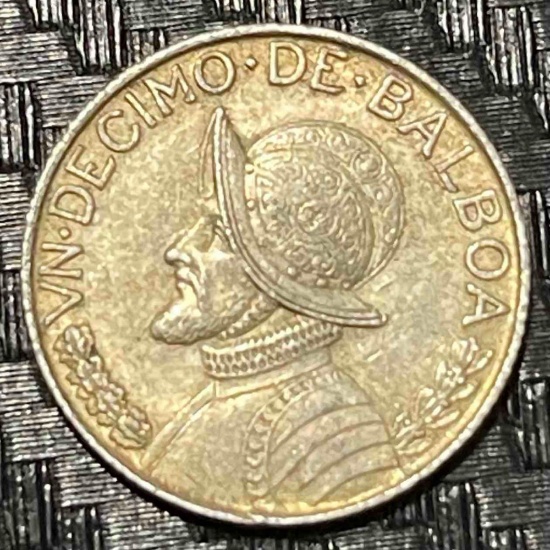 Panama, 1/10th Balboa, 1962, Silver