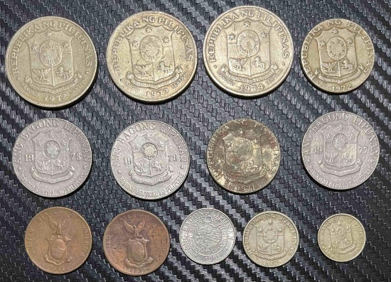 Collection of Philippine Coins, Includes WWII Issue Coins