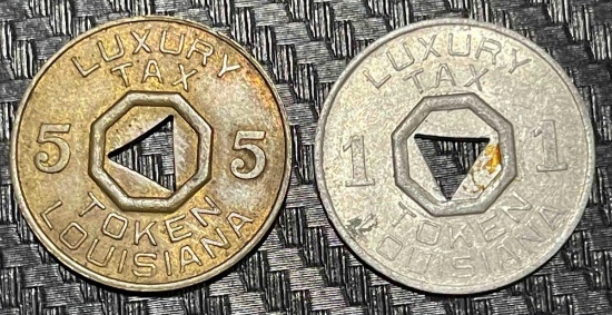 United States, Luxury Tax Tokens, Louisiana