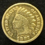 1897 Gold Layered Indian Head Cent