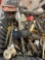 Mixed lot of wrenches, solder, hand tools, and other misc items