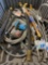 Gas and water supply lines in tote
