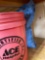 Bucket with PVC fittings, Diamond crystals salt in bag