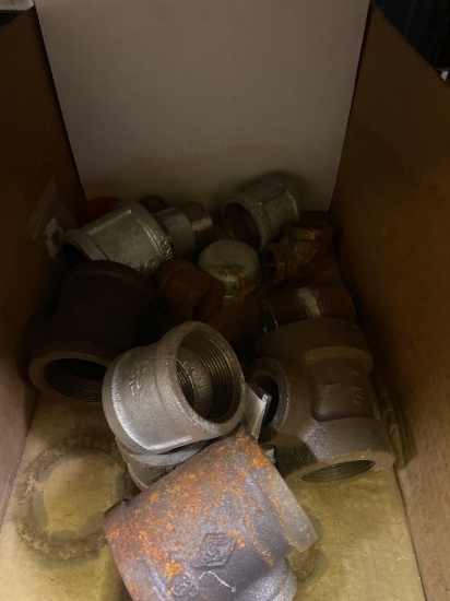 Various black pipe fittings