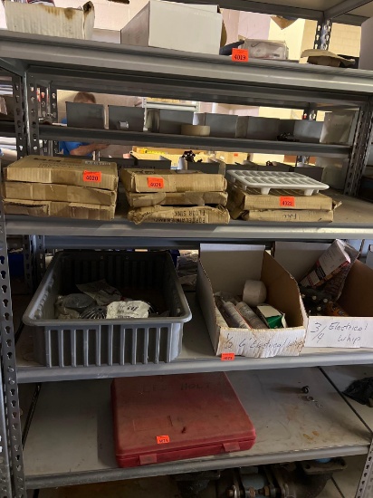 Metal shelves ONLY items not included 84H 48L 18W PICK UP DAY 2 AFTER 2 ONLY