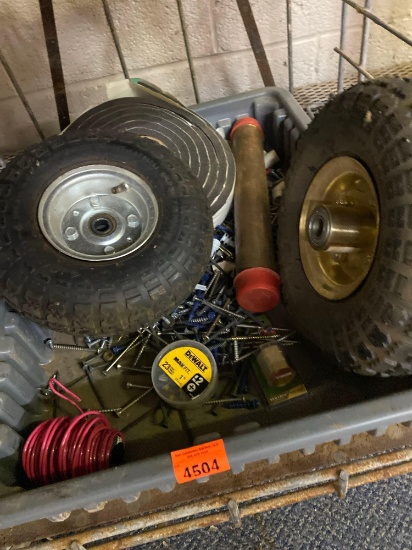 Screws, Brass nipple, Tires, Dewalt bits