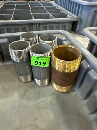 Pipe nipples Measurements in photos