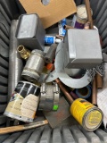 Paint, stain, fittings, copper tube, nails, screws and other various items