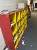 Wood shelving unit measurements in photos must bring help to load PICK UP DAY 2 AFTER 2 ONLY