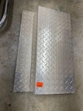 Piece of diamond plated metal