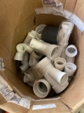 Various pvc fittings in box