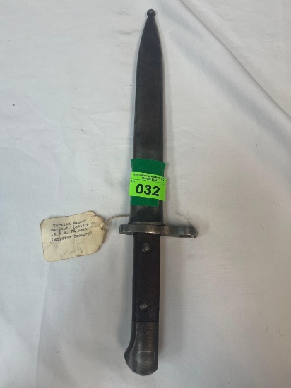 Turkish Mauser Bayonet
