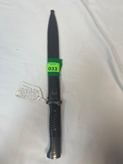 German SG 84/98 Bayonet and scabbard