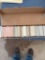 Baseball cards in a box