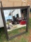 Wood framed mirror 43x 37 inches