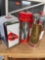 Coca Cola napkin holder and 2 straw holders