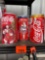 3 vintage Coca Cola cans, not opened