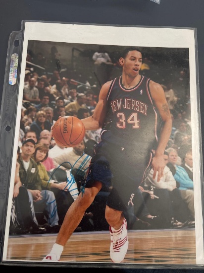 Signed photos from Boston Red Sox player Lewis Exposito, Lars Anderson, basketball player, Donnell