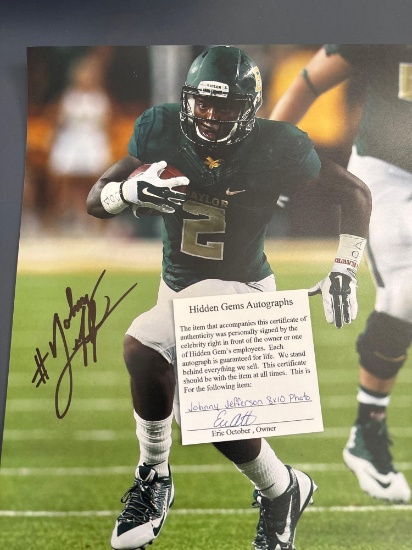 Signed photos with certificate of authenticity from Johnny Jefferson, Shawn Manning, and Ano Solomon