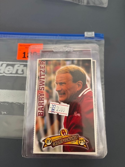 Barry Switzer card