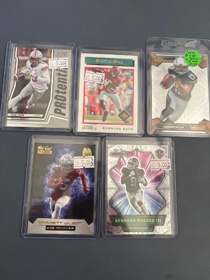 Football cards five count