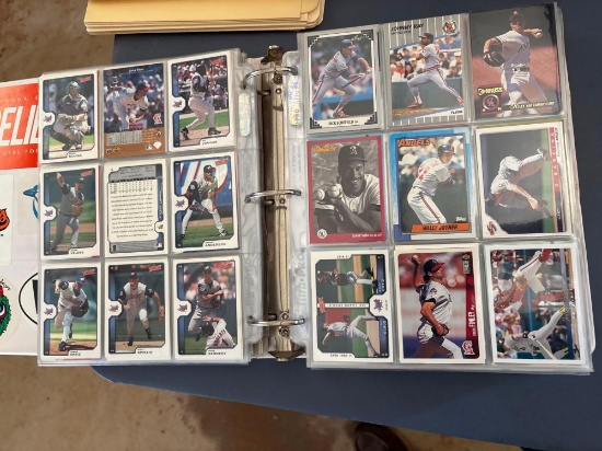 Baseball cards, Los Angeles Angels, three ring binder.