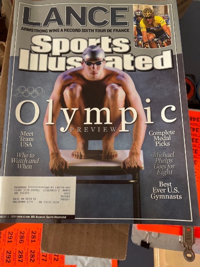 Sports illustrated magazines, 25 count