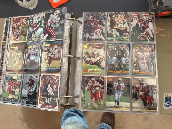 Football cards, Arizona Cardinals, and a three ring binder