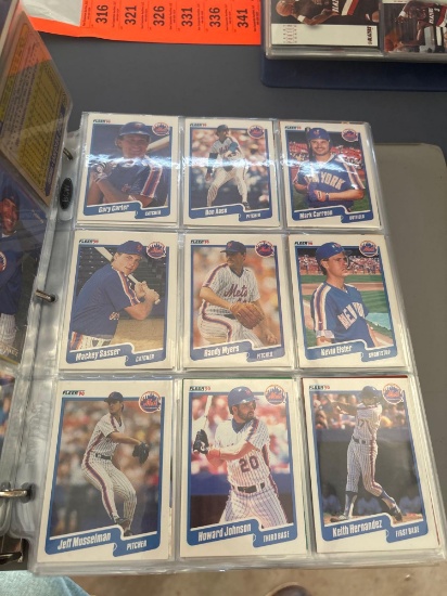 Baseball cards, New York Mets, and a three ring binder